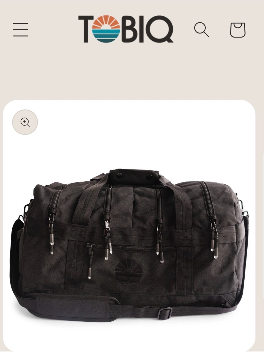 TOBIQ The Original Duffel | 60L -EEUC midnight